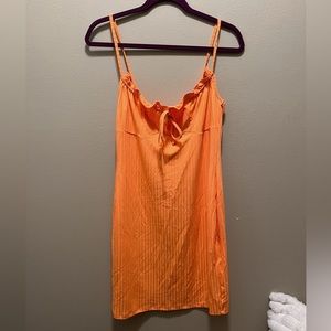 bright orange summer shein dress. brand new and super cute!!